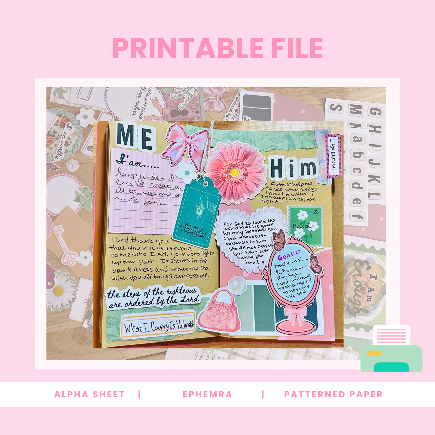 I AM ENOUGH DEVOTIONAL AND JOURNALING KIT
