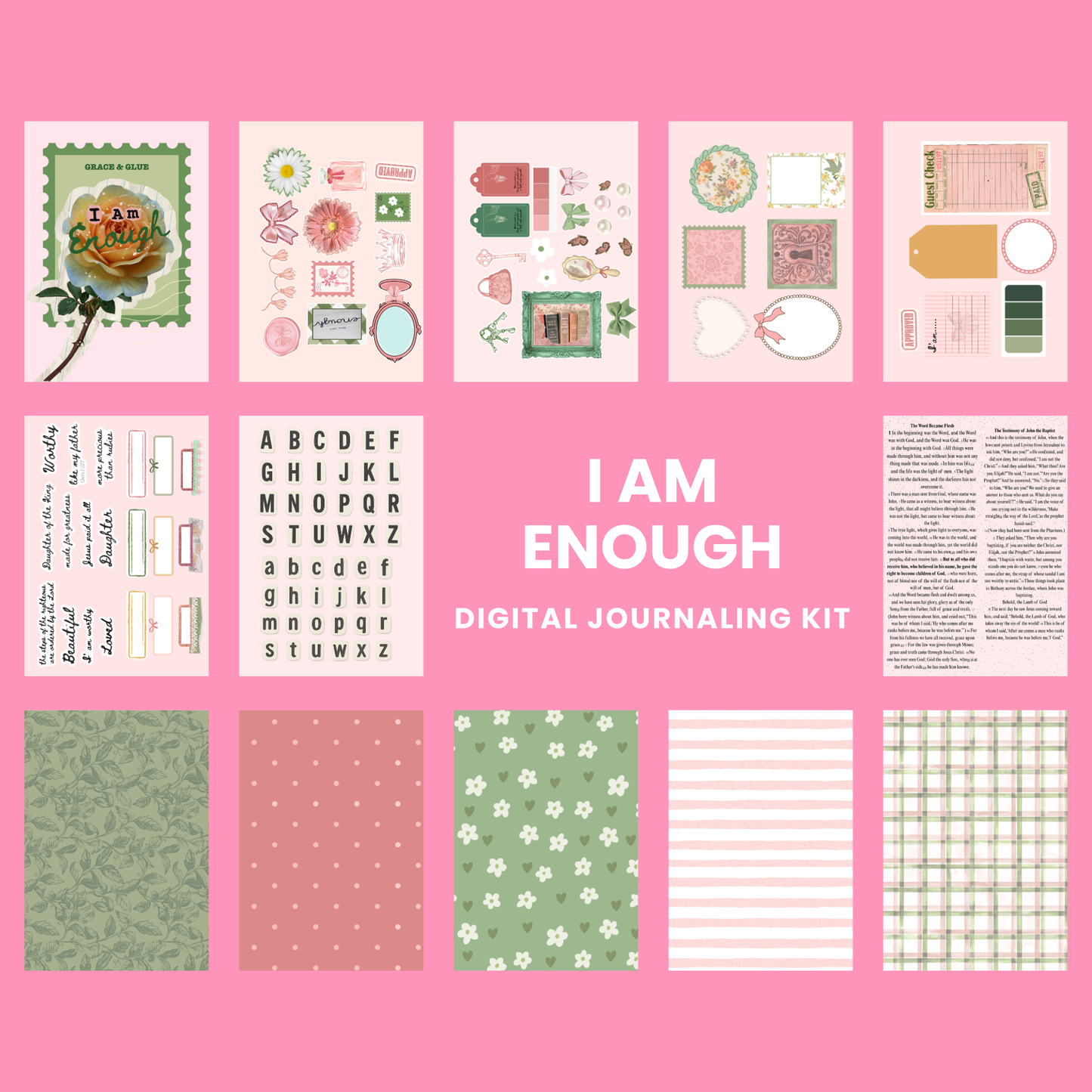 I AM ENOUGH DEVOTIONAL AND JOURNALING KIT